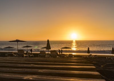 Sonnenuntergang La Palma Insel Puerto Naos