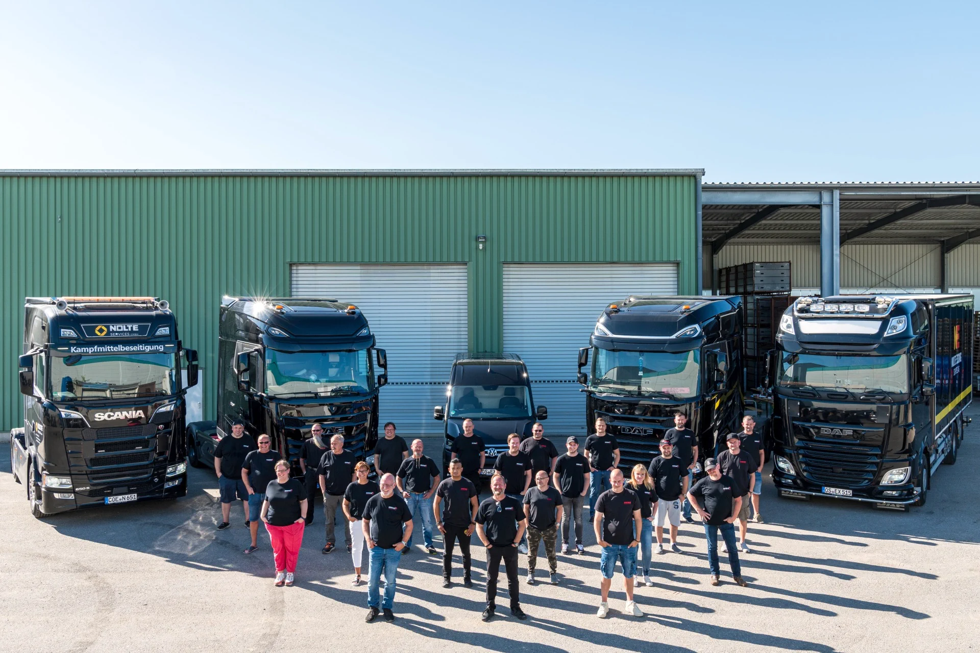 Businessfotografie Gruppenbild Logistikfotografie